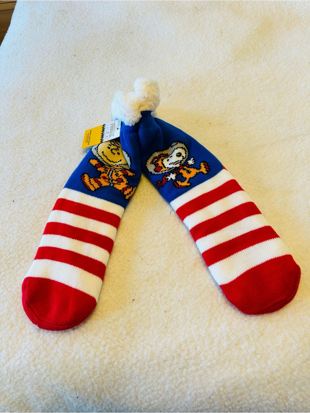 Peanuts Sherpa-Lined Slipper Socks